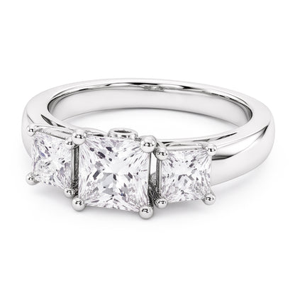 Natural Diamond Ring 2ct - White Gold 14K