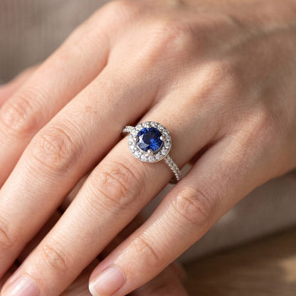 Natural Diamond Ring 2ct - White Gold 14K