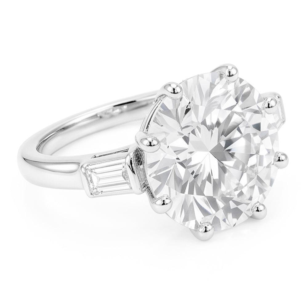 Natural Diamond Ring 3.25ct - White Gold 14K