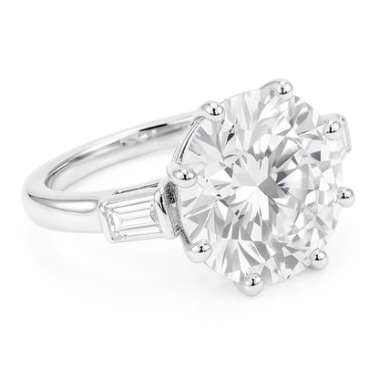 Natural Diamond Ring 3.25ct - White Gold 14K