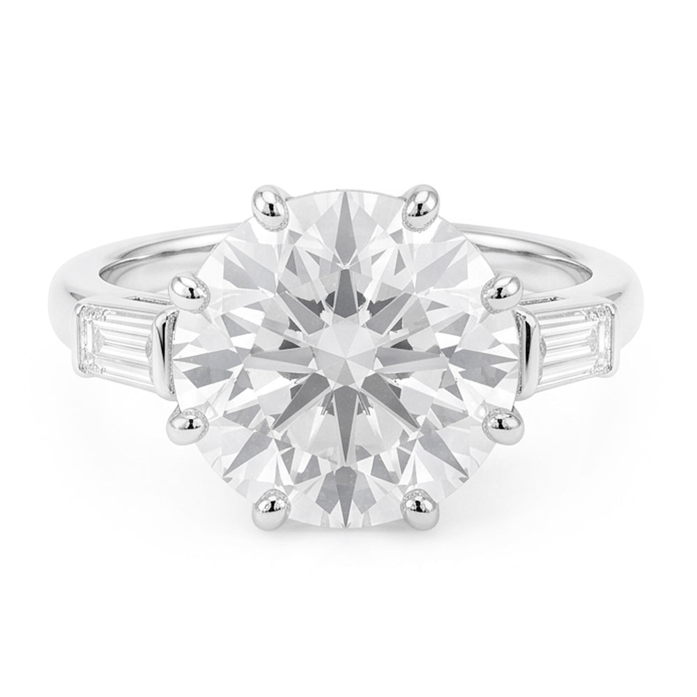 Natural Diamond Ring 3.25ct - White Gold 14K