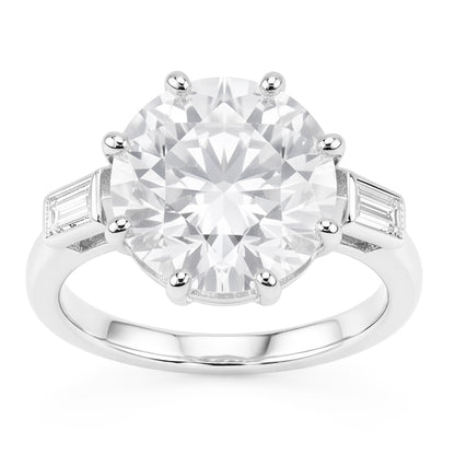 Natural Diamond Ring 3.25ct - White Gold 14K