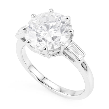 Natural Diamond Ring 3.25ct - White Gold 14K