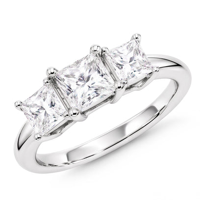 Natural Diamond Ring 3.50ct - White Gold 14K