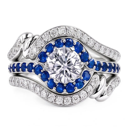 Natural Diamond Ring 3.50ct - White Gold 14K