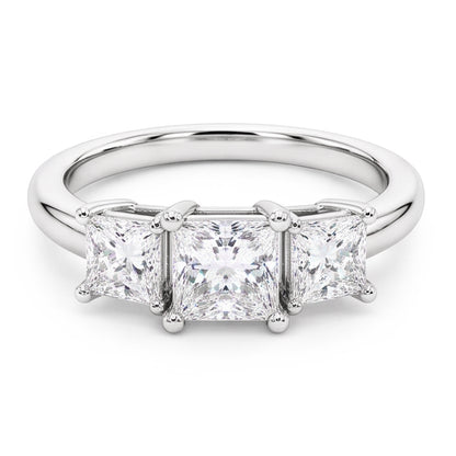 Natural Diamond Ring 3.50ct - White Gold 14K