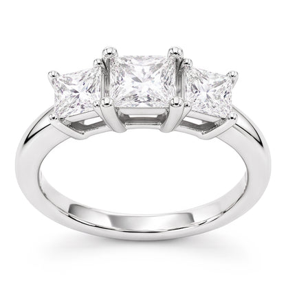 Natural Diamond Ring 3.50ct - White Gold 14K