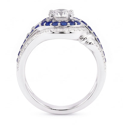 Natural Diamond Ring 3.50ct - White Gold 14K