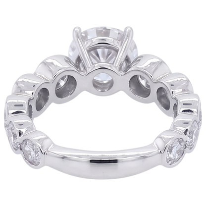 Natural Diamond Ring 3.50ct - White Gold 14K