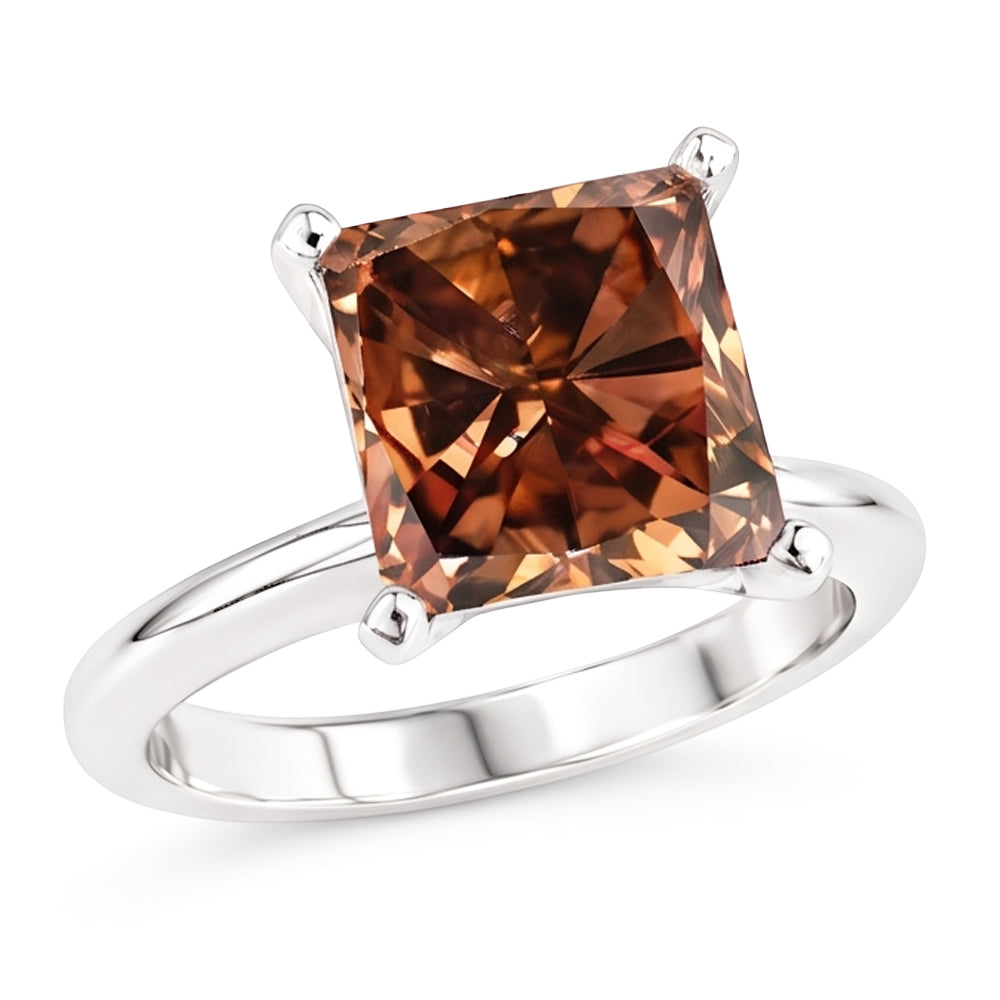 Natural Diamond Ring 3ct - White Gold 14K