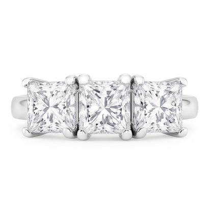 Natural Diamond Ring 3ct - White Gold 14K