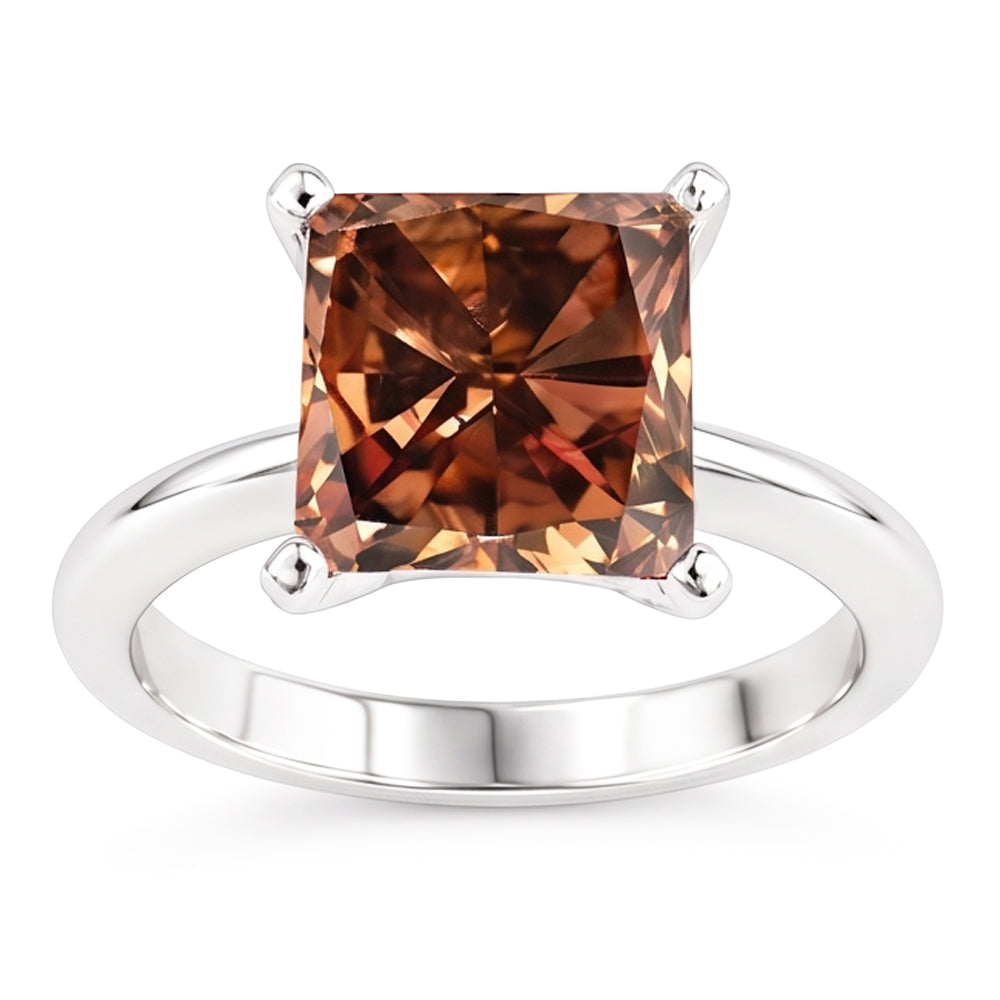Natural Diamond Ring 3ct - White Gold 14K