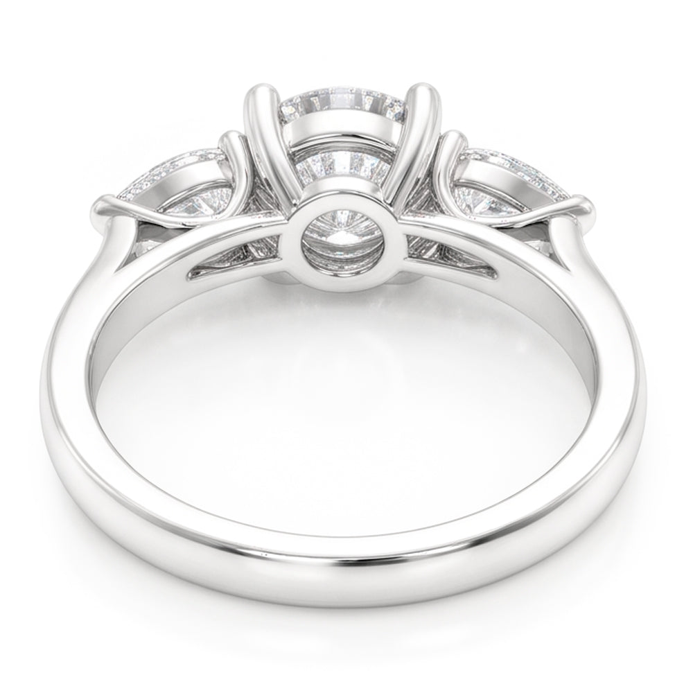 Natural Diamond Ring 4ct - White Gold 14K