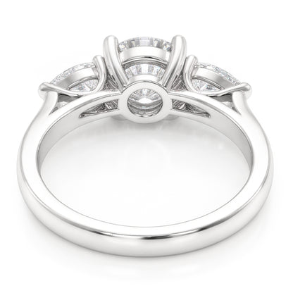 Natural Diamond Ring 4ct - White Gold 14K