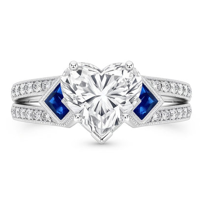Natural Diamond Ring 6.50ct - White Gold 14K