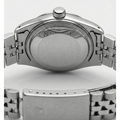 Natural Earth Mined Diamond Bezel Gray Stick Dial Date Watch Stainless Steel Jubilee