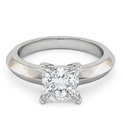 Natural Earth Mined Diamond Solitaire Engagement Ring 0.75 Ct. Jewelry White Gold
