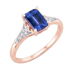 Natural Sapphire Ring 2ct - Rose Gold 14K