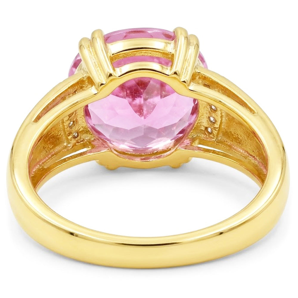 Natural Kunzite Ring 28.25ct - Yellow Gold 14K