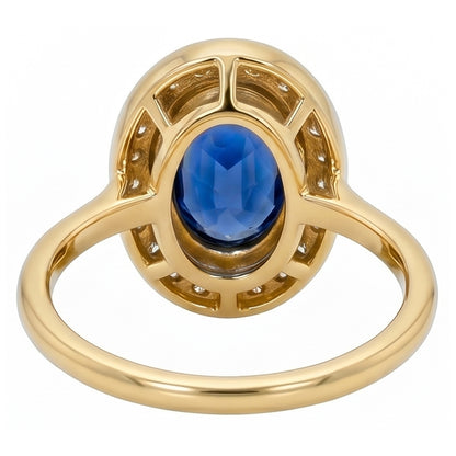Natural Real Bezel Set oval Sri Lankan Sapphire 5 Carats Gemstone New