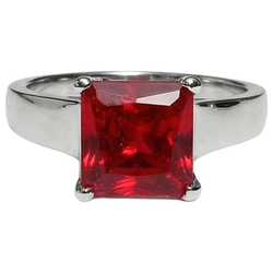 Natural Ruby Ring 1.50ct - White Gold 14K