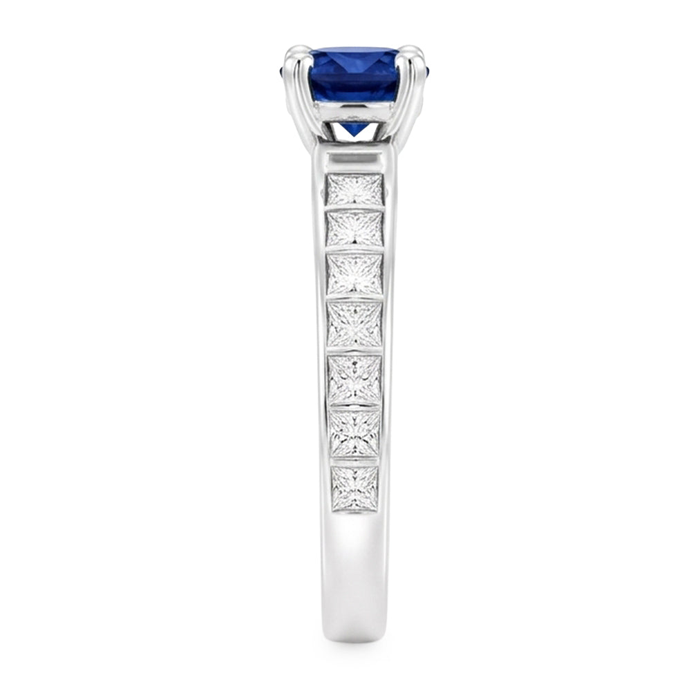 Natural Real ( Not Lab Grown )  2 Carat Genuine Ceylon Sapphire Womens Ring