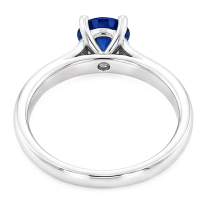 Natural Real ( Not Lab Grown )  2 Carat Genuine Ceylon Sapphire Womens Ring