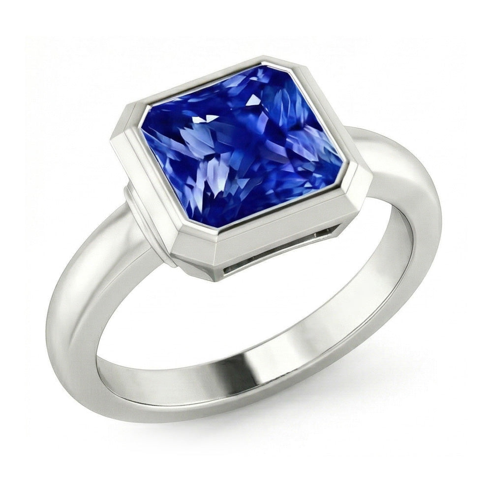 Natural Real ( Not Lab Grown )  3 Carat Sapphire Engagement Ring