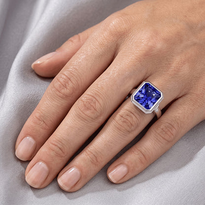 Natural Real ( Not Lab Grown )  3 Carat Sapphire Engagement Ring