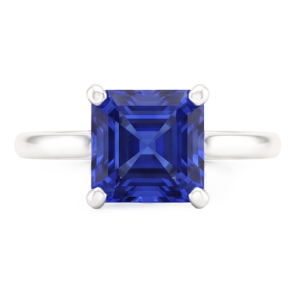 Natural Real ( Not Lab Grown )  3 Carat Sapphire Gemstone Engagement Ring