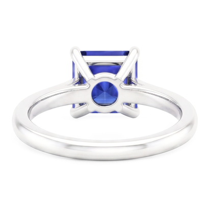 Natural Real ( Not Lab Grown )  3 Carat Sapphire Gemstone Engagement Ring