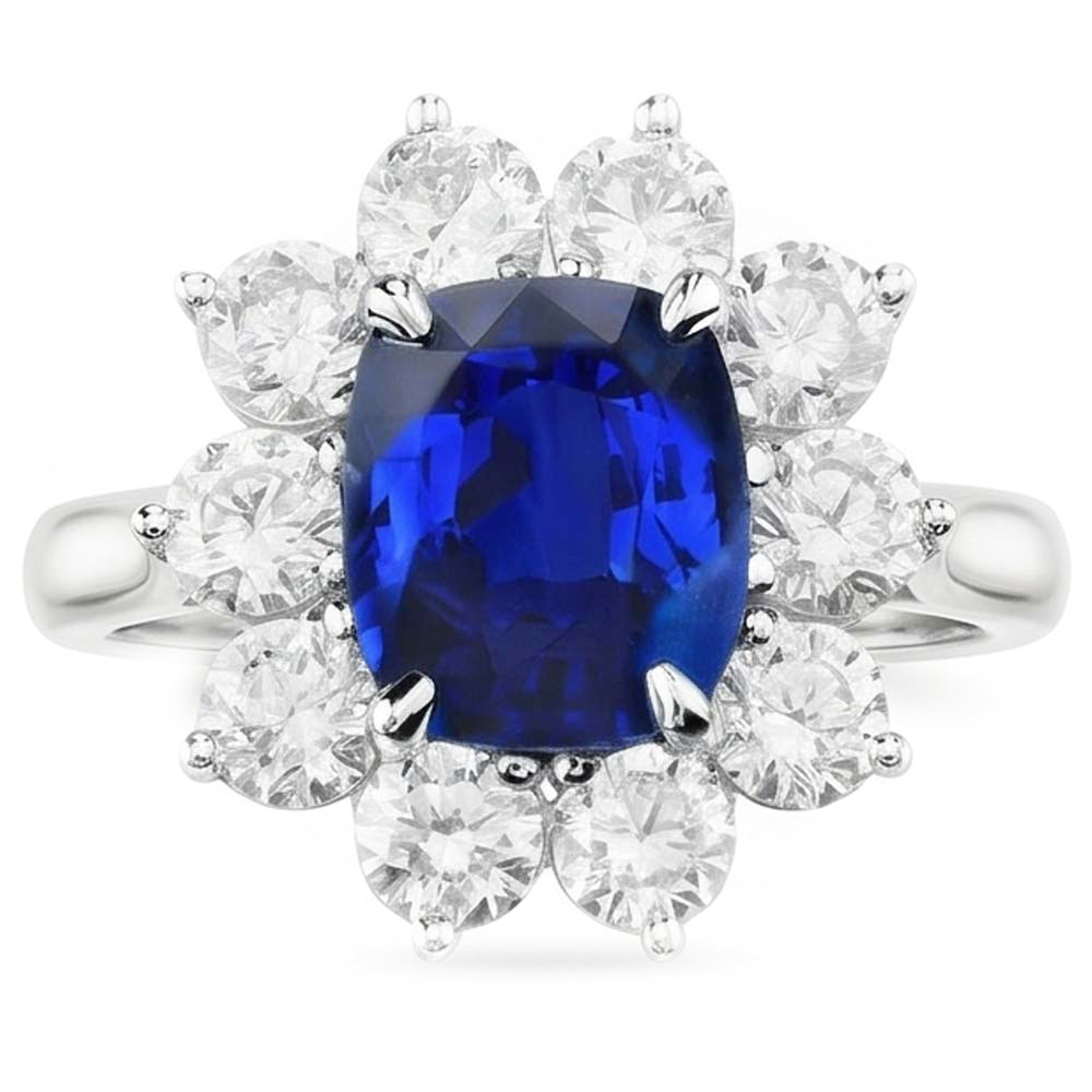 Natural Real ( Not Lab Grown )  Affordable Sapphire Engagement Ring