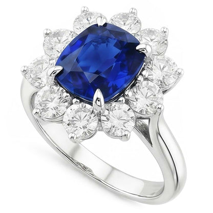 Natural Real ( Not Lab Grown )  Affordable Sapphire Engagement Ring