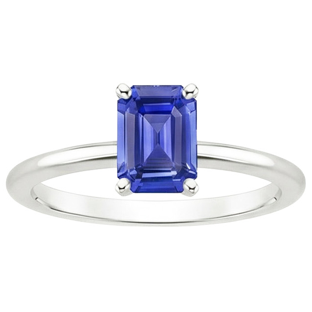 natural emerald sapphire 3ct ring close up detail
