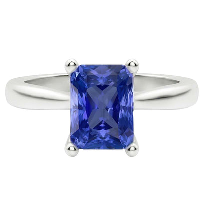 Natural Real ( Not Lab Grown )  Blue Sapphire 2 Carat Solitaire Ring