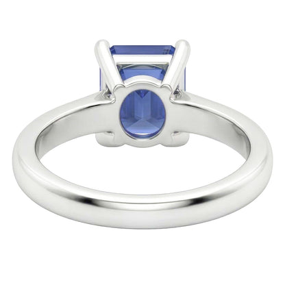 Natural Real ( Not Lab Grown )  Blue Sapphire 2 Carat Solitaire Ring