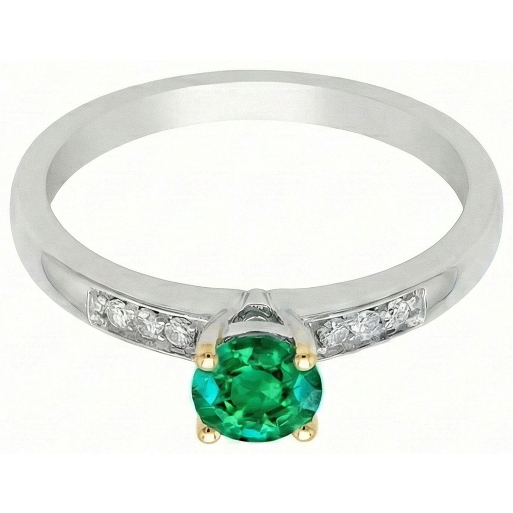 Natural Real ( Not Lab Grown ) Colombian Green Emerald GIA Ring Anniversary Ladies Jewelry