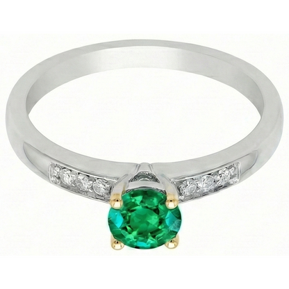 Natural Real ( Not Lab Grown ) Colombian Green Emerald GIA Ring Anniversary Ladies Jewelry