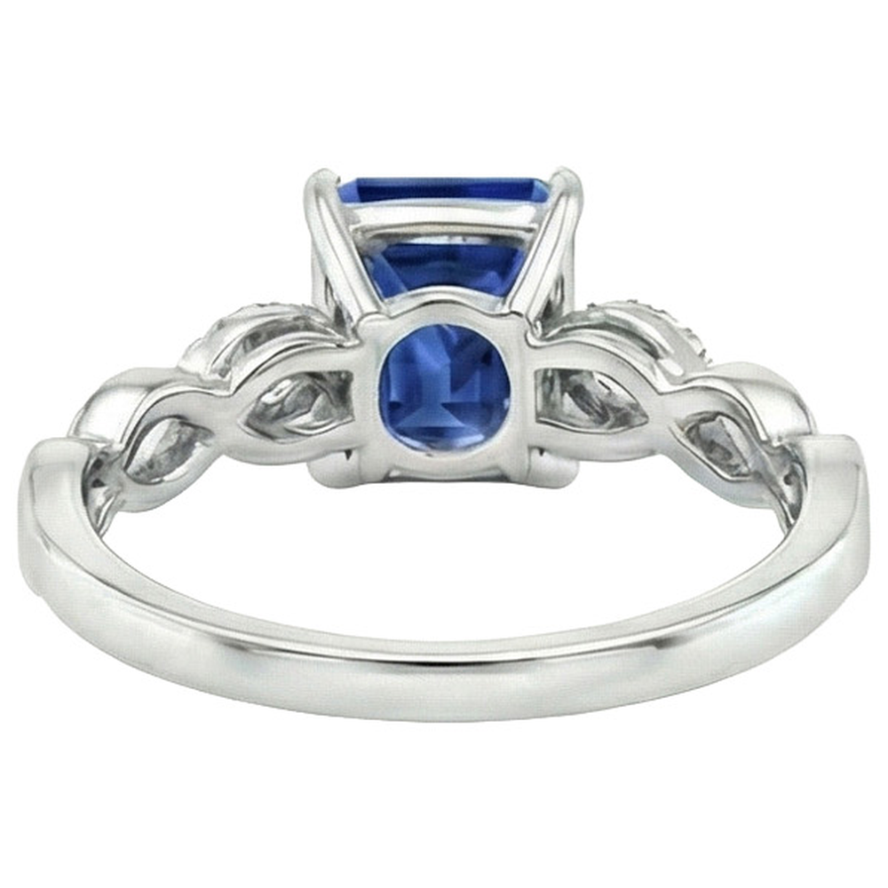 Natural Real ( Not Lab Grown )  Fancy 7 Carat Sapphire Engagement Ring