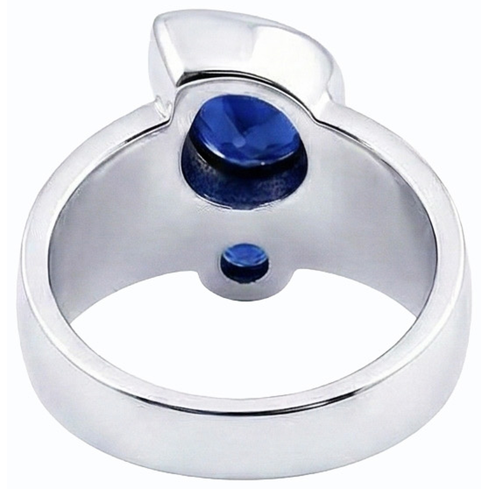 Natural Real ( Not Lab Grown )  Gemstone Ceylon Sapphire Ring Antique Style 2.75 Carats Women Jewelry
