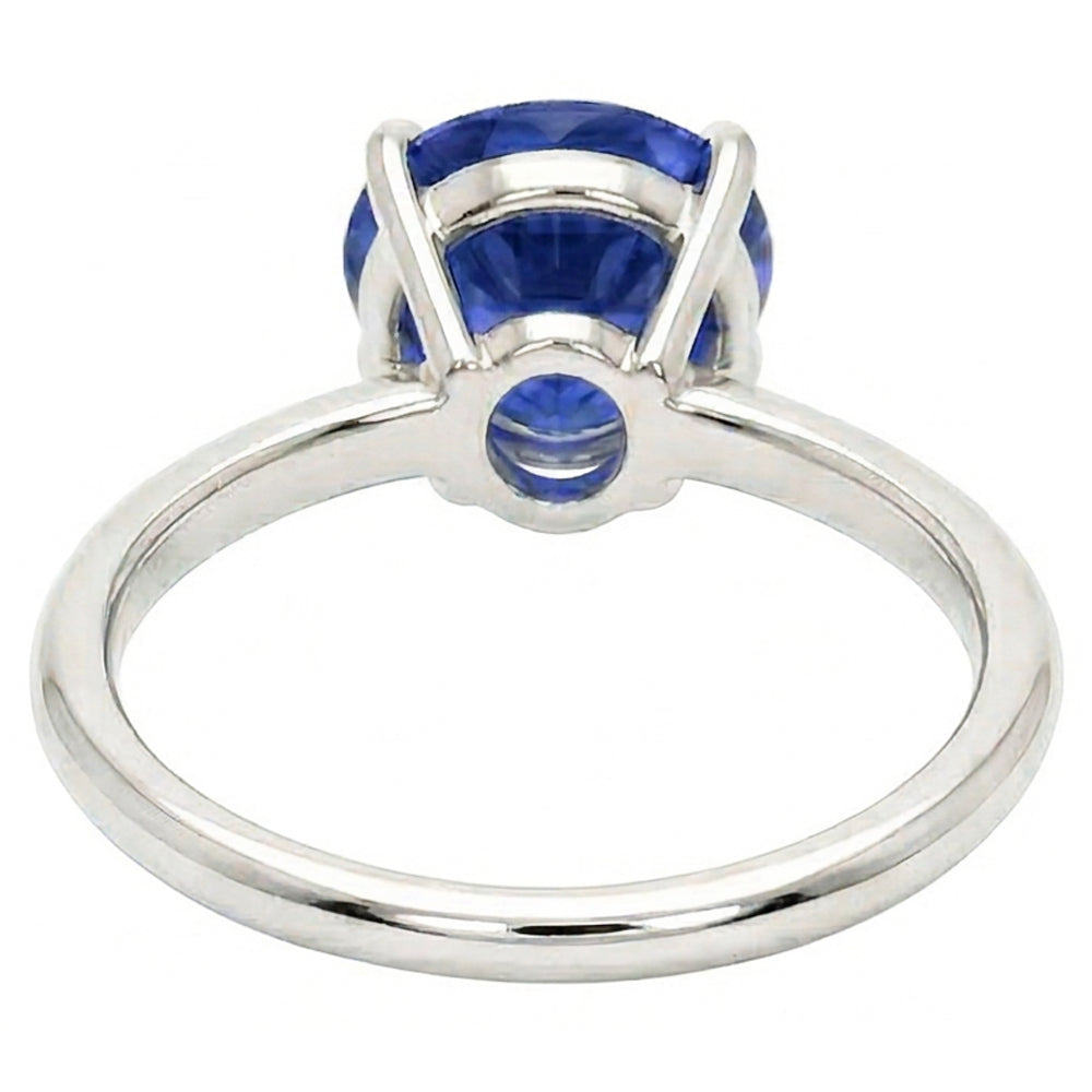 Natural Real ( Not Lab Grown )  Gemstone Solitaire Ring Pear Cut Srilanka Sapphire 2 Carats Gold 14K