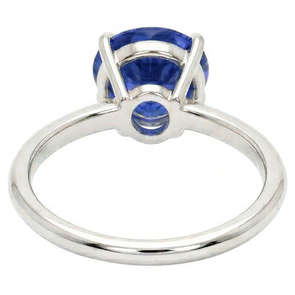 Natural Real ( Not Lab Grown )  Gemstone Solitaire Ring Pear Cut Srilanka Sapphire 2 Carats Gold 14K