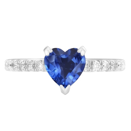 Natural Real ( Not Lab Grown )  Genuine Sapphire Engagement Ring