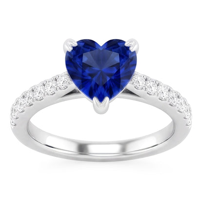 Natural Real ( Not Lab Grown )  Genuine Sapphire Engagement Ring