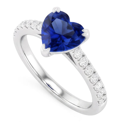 Natural Real ( Not Lab Grown )  Genuine Sapphire Engagement Ring