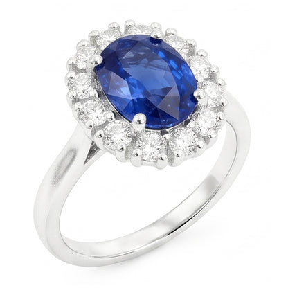 Natural Real ( Not Lab Grown )  Genuine Sri Lankan Oval Sapphire Ring