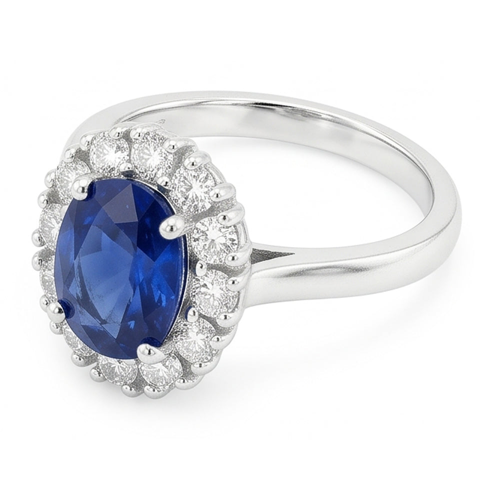 Natural Real ( Not Lab Grown )  Genuine Sri Lankan Oval Sapphire Ring