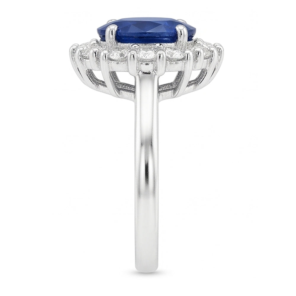 Natural Real ( Not Lab Grown )  Genuine Sri Lankan Oval Sapphire Ring