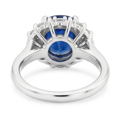 Natural Real ( Not Lab Grown )  Genuine Sri Lankan Oval Sapphire Ring