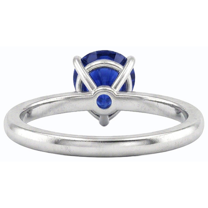 Natural Real ( Not Lab Grown )  Gold Gemstone Solitaire Ring Pear Cut Ceylon Sapphire 1.50 Carats